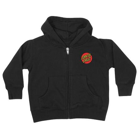 Toddler - Santa Cruz Classic Dot Zip Sweatshirt Black