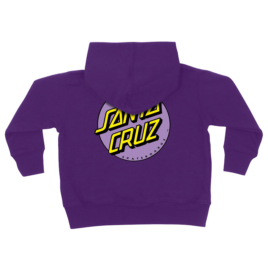 Toddler Santa Cruz Purple Dot Zip Sweatshirt Purple