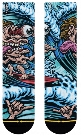 Socks crew Surf Freak by: Jimbo Phillips
