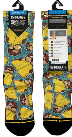 Socks crew Amelia Otter Surfboard 