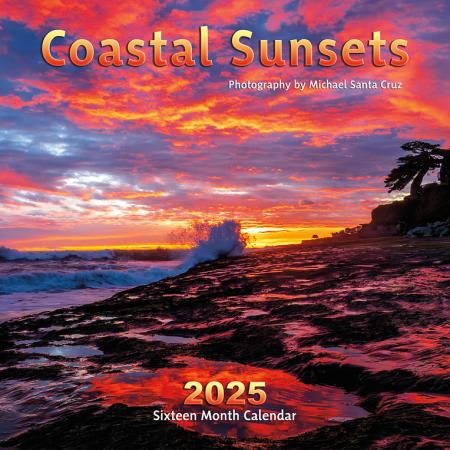 2025, Calendar, 2025 Calendar, sunset, coastal, coastal sunset, michael santa cruz, Santa Cruz