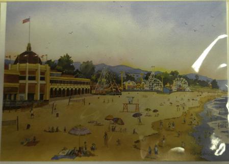 Card Santa Cruz Beach  By: Marie Gabrille