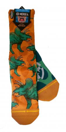 Merge4 Crew Sock (Triceratops) 
