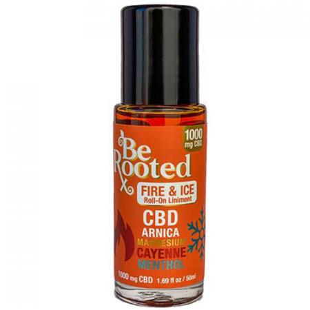 Be Rooted Fire & Ice roll on liniment-CBD Arnica 