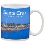 santa cruz beach boardwalk ceramic coffee mug