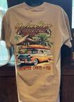 Mens T-shirts lighthouse front woodies back tan 1