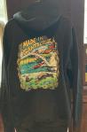 Men's Zip Up Sweatshirt Made in Santa Cruz (BLK) 1