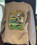 Men�s -Crew sweatshirt Made in Santa Cruz Htr Gray 1