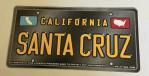 Decal License Plate California/ Santa Cruz  By: Tim Ward 1