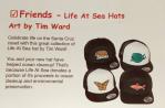 Life At Sea Hat - Adult Hat Flexfit (Black) - Santa Cruz Shark - Life At Sea art by Tim Ward 3