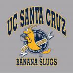 Womens V-neck T-Shirt UCSC Fiat Banana Slugs 1