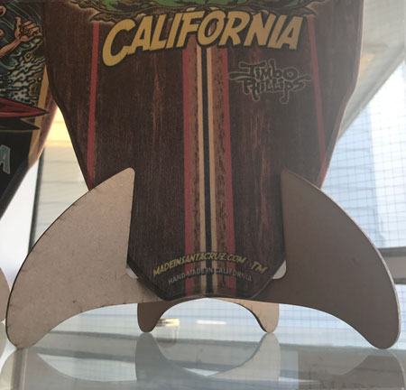 Decorative Wooden Mini Surfboard - Surf Freak by Jimbo Phillips