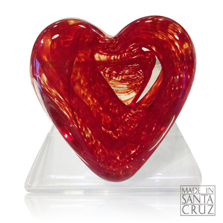Heart paperweight Murano Glass Collection