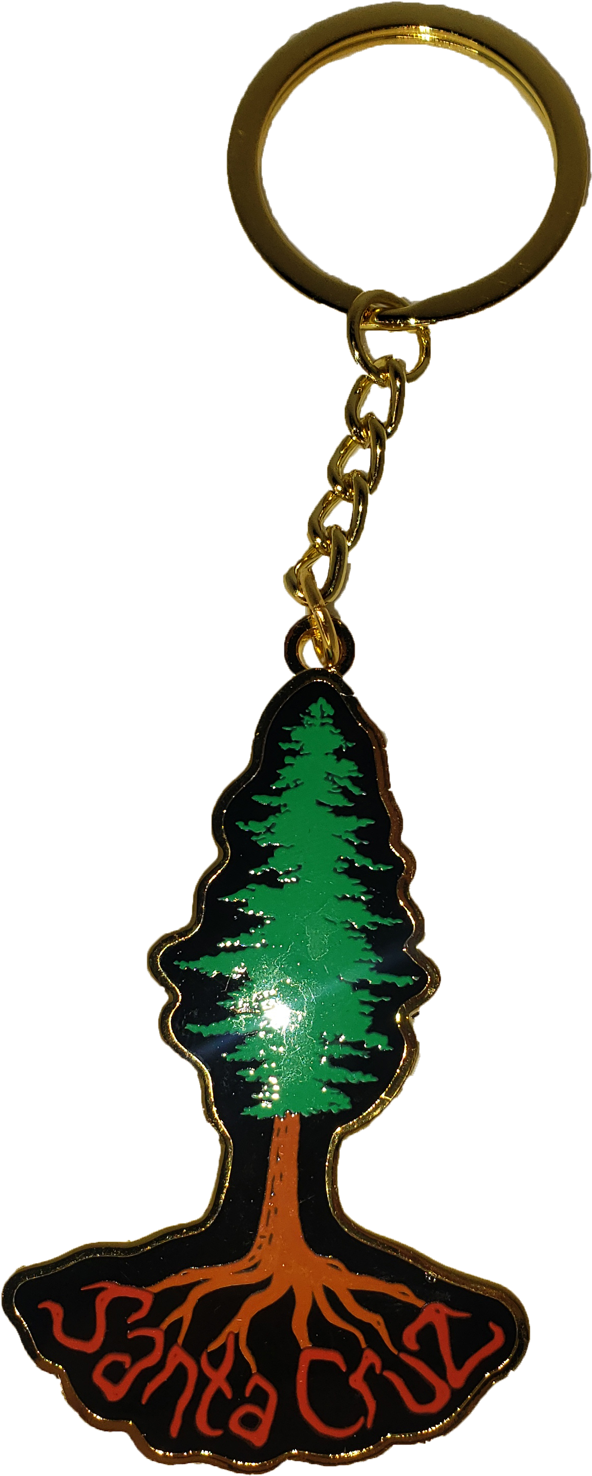 Keychain Redwood Roots Santa Cruz Tim Ward