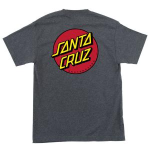 Mens T-shirt Santa Cruz Classic Dot (Charcoal Heather)