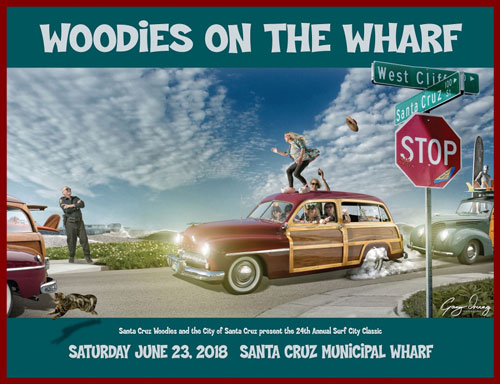 Woodies on the Wharf Poster 2018