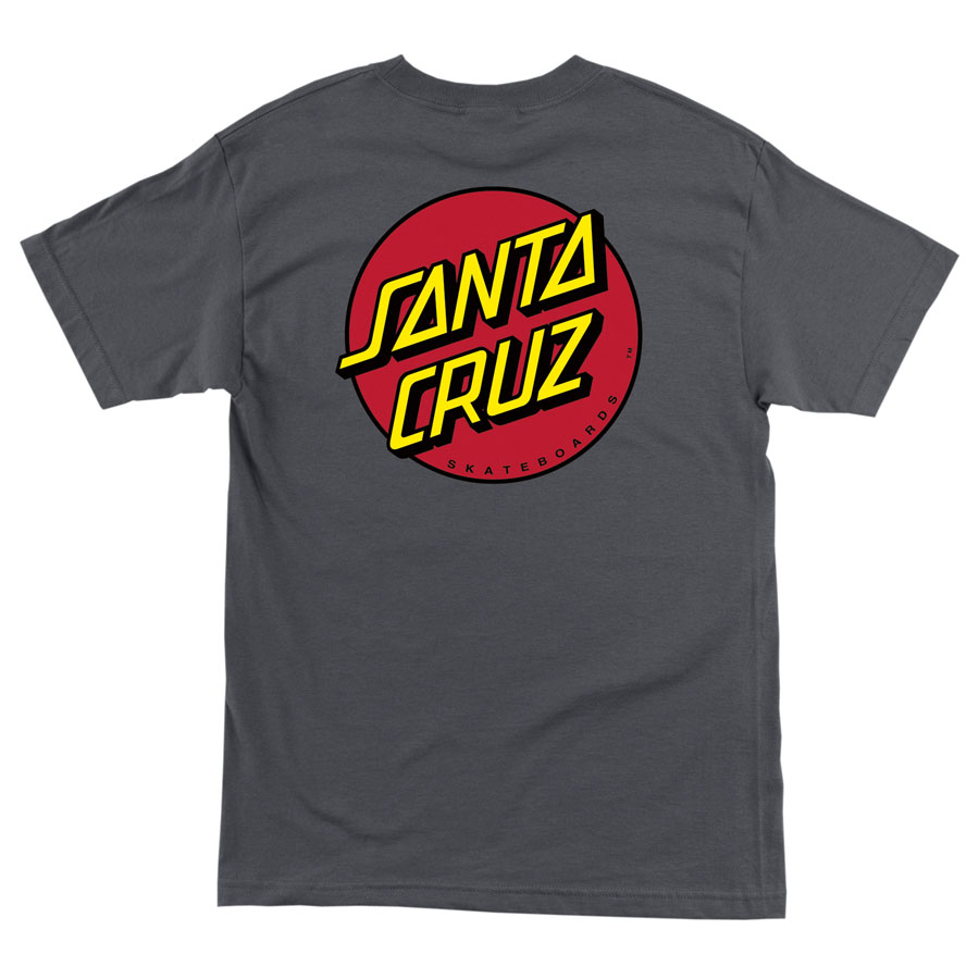 Youth - Santa Cruz Classic Red Dot T-shirt (Charcoal)