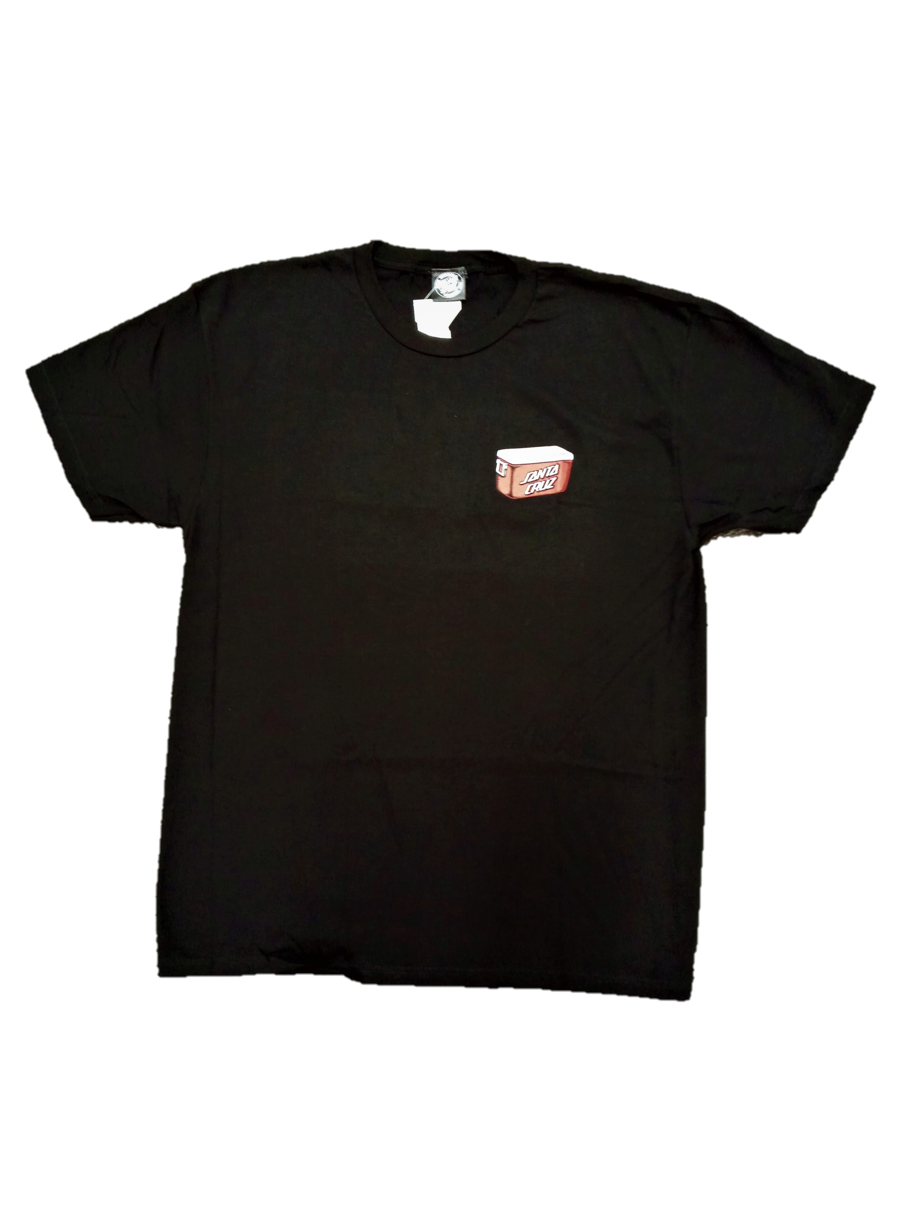 Short Sleeve T-shirt (Braun Camping Dot, Black)