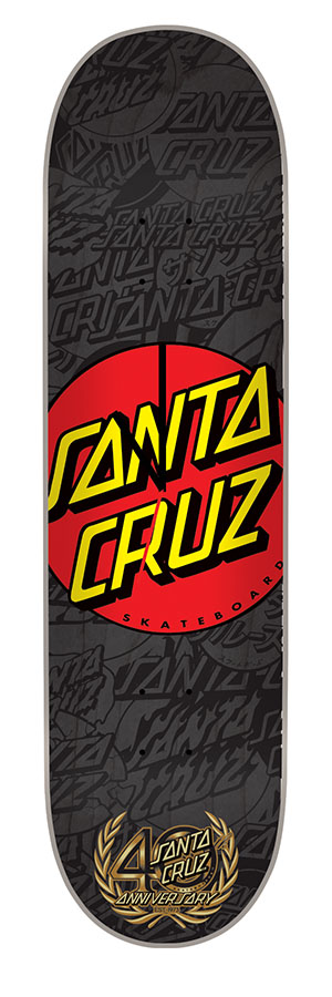 Santa Cruz Dot Skateboard Clock デッキ Clock Santa Cruz Dot Deck